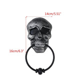 Skeleton Head Door Knocker Halloween Decoration
