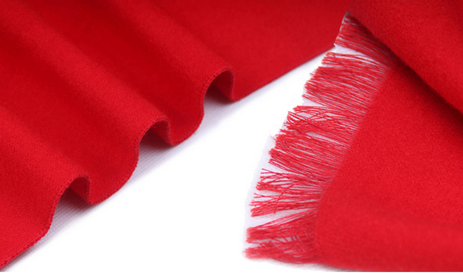 Decotic – Red Cashmere Scarf, Soft & Warm