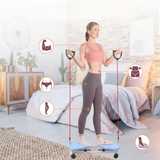 Twist Stepper with Resistance Bands – Full-Body Workout, 120kg Steel Frame & Compact