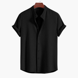 Men's Stand Collar Shirt – Slim Fit & Long Sleeve