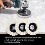 Wool Felt Polishing Discs – 115mm & 125mm, Metal & Wood Buffing Pads