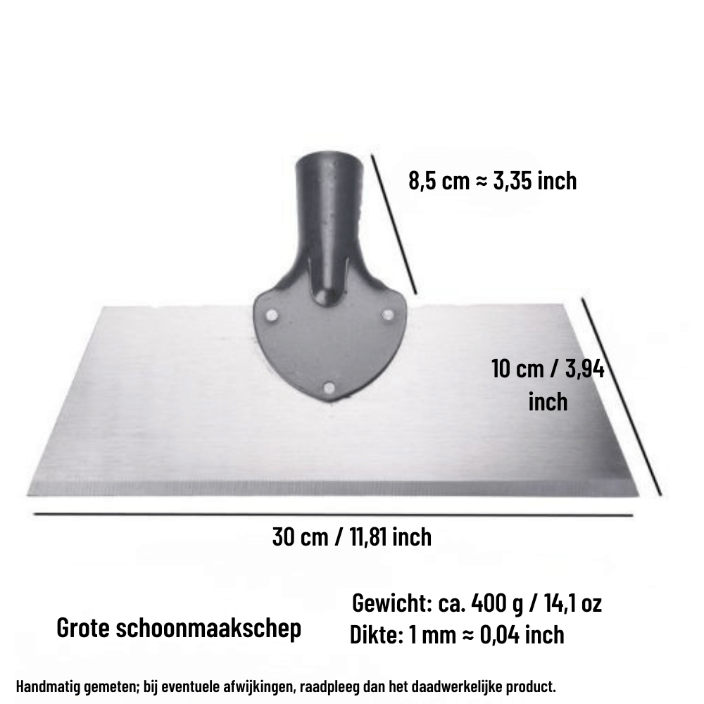 Garden Scraper Hoe – Manganese Steel Blade, Wooden Handle & 18/25/30cm Sizes