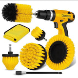 Drill Brush Cleaning Set – Fits Standard Chucks, Scratch-Free Polypropylene Bristles