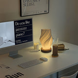 Modern LED Swirl Table Lamp | Minimalist Dimmable Bedside & Desk Light