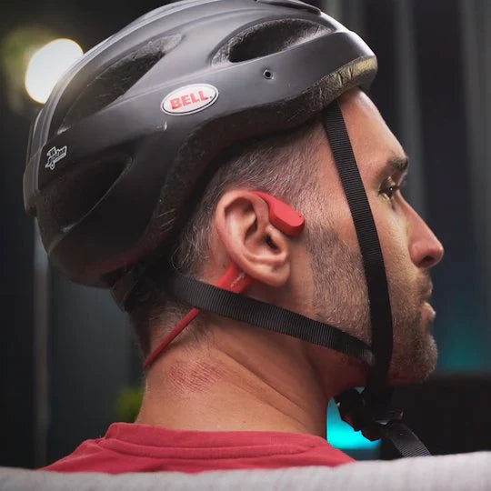 Open-Ear Bluetooth 5.0 Headphones – Sweat-Resistant, 18g Lightweight & Secure Sport Fit