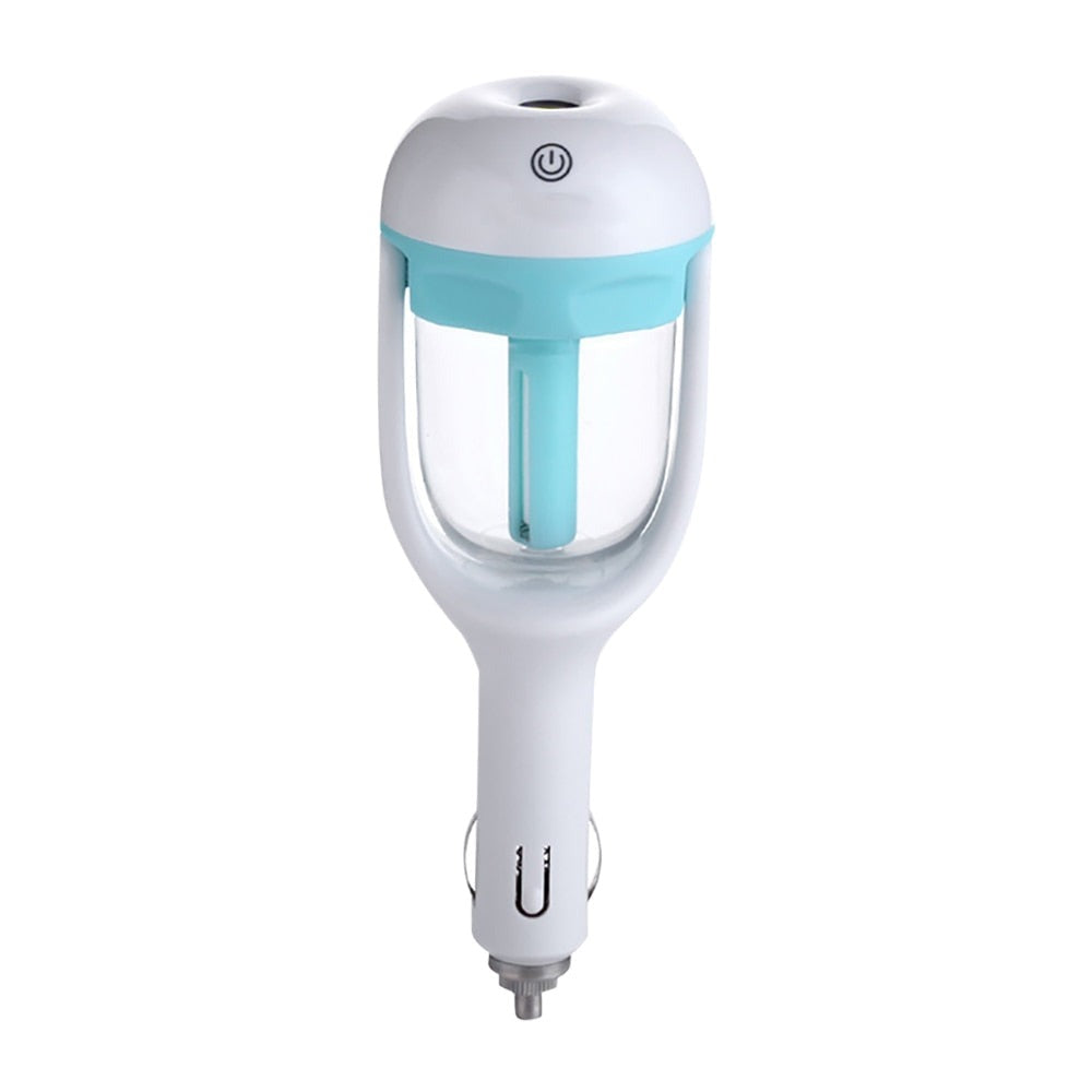 Car Humidifier with Aromatherapy – Ultrasonic, 2h Timer & 12V Cigarette Lighter