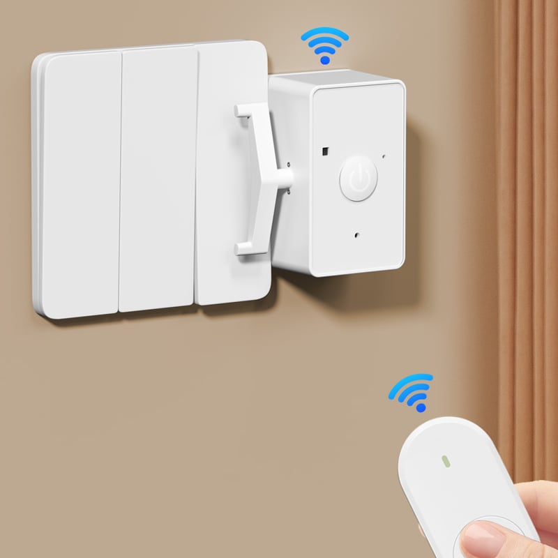 Wireless Remote Light Switch – 433MHz 1.5km Range, USB Rechargeable & Adhesive Mount