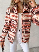 Ladies' Teddy Vest with Aztec Pattern- Nayeli
