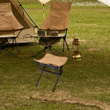 Folding Camping Stool – Oxford Fabric, Steel Frame & Mesh Pocket