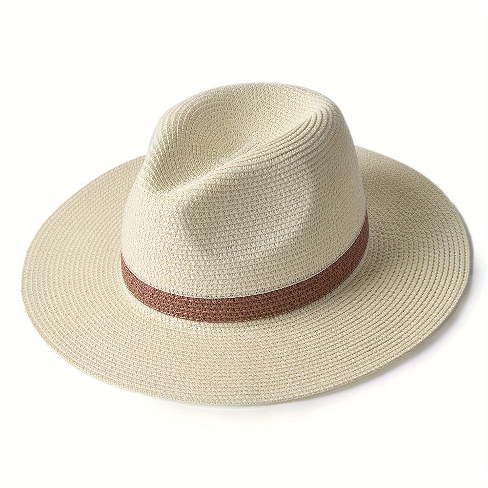 Enhanced Product Title: "Stylischer Panama Sonnenhut mit Breiter Krempe aus Papierfaser – UV-Schutz & Atmungsaktives Design für Damen und Herren" 

This title includes keywords that potential customers might search for, highlights key features, and specif