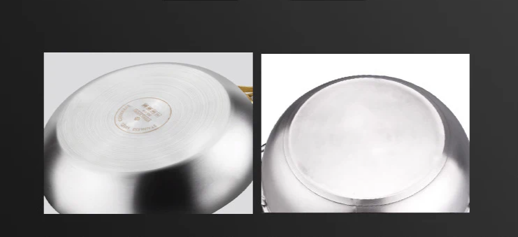 316 Stainless Steel Frying Pan – 7-Ply Uncoated, Gas & Induction Compatible