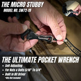 Compact 1/4" Ratchet Wrench – Chrome-Moly Steel, 11cm & Self-Adjusting for Tight Spaces