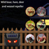 Solar Ultrasonic Animal Repeller – LED Flash, Weatherproof & 2-Pack Garden Set