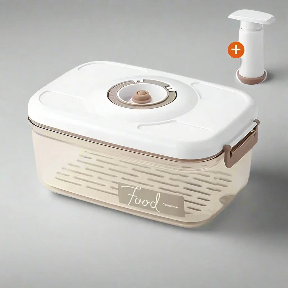 Vacuum Food Storage Container – Hand Pump, BPA-Free & Dishwasher Safe