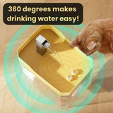 Katzen-Trinkbrunnen 360° mit Sensor – 1,5 L Wasserspender leise
