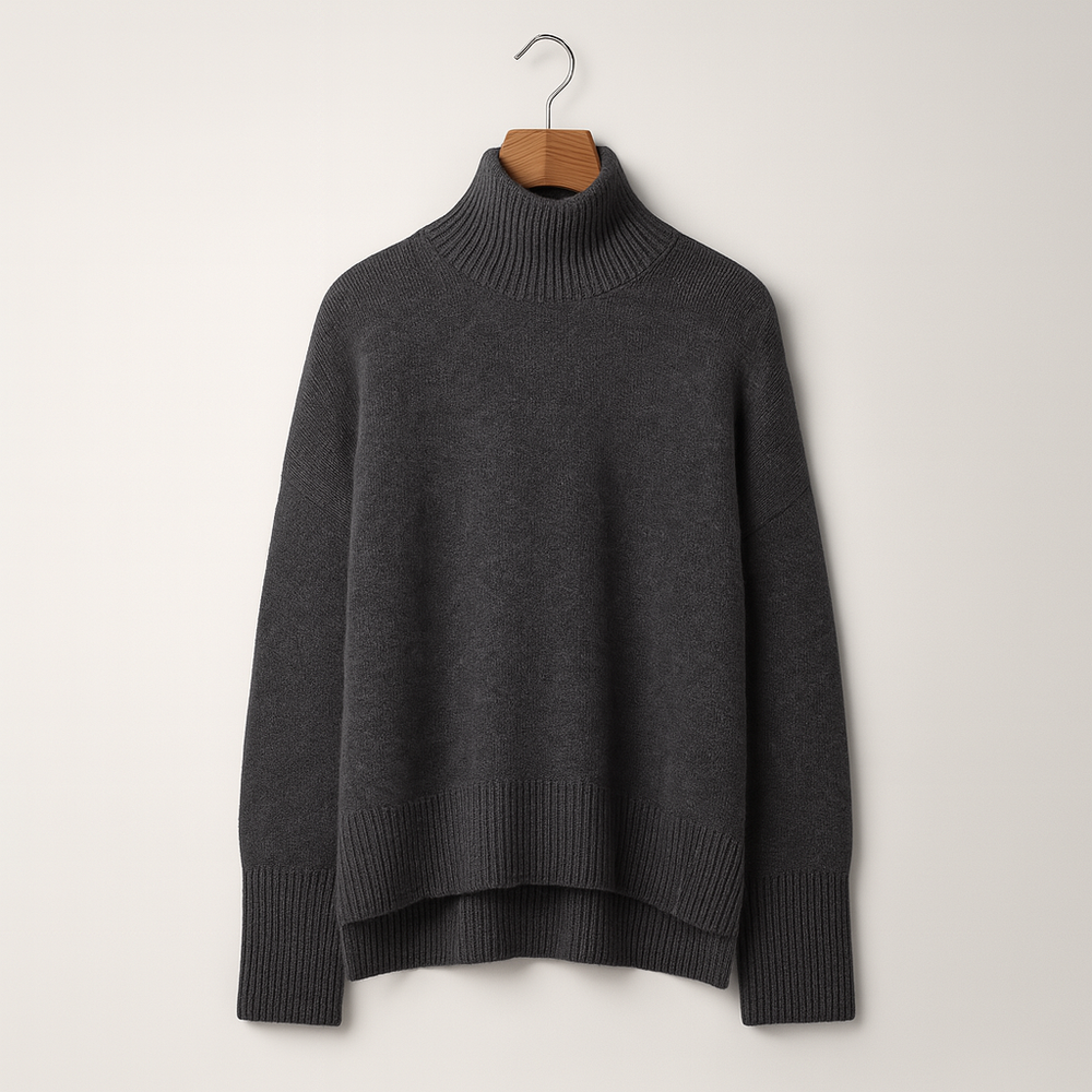 Luxurious cashmere roll-neck jumper for women – Amira Autumn Magic Edition - 2