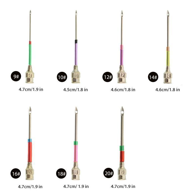 Embroidery Needle Set 7-Piece – Stainless Steel & Copper, 10 cm & Color-Coded