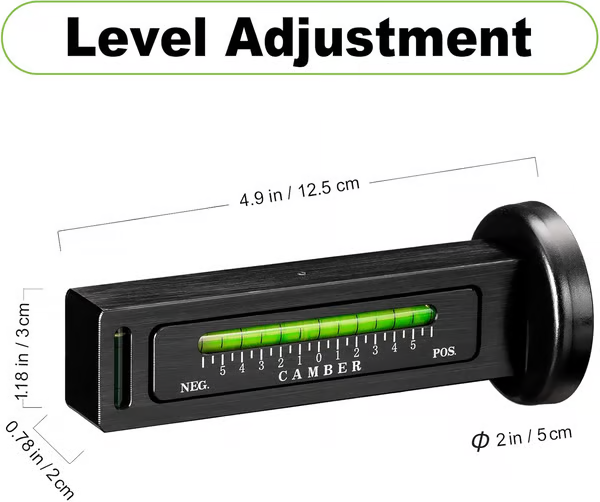 Magnetic Vehicle Inclination Gauge – ±5° Range, Magnetic Base & PC Plastic Body