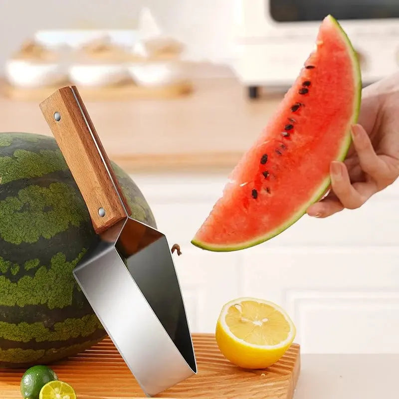 Watermelon & Melon Slicer – 430 Stainless Steel, Ergonomic Grip & Dishwasher-Safe