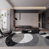 Orbit Weave Geometric Rug | Soft Velvet Non-Slip Floor Mat