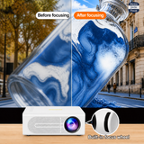Portable Mini Projector Movies Gaming 1080P Support