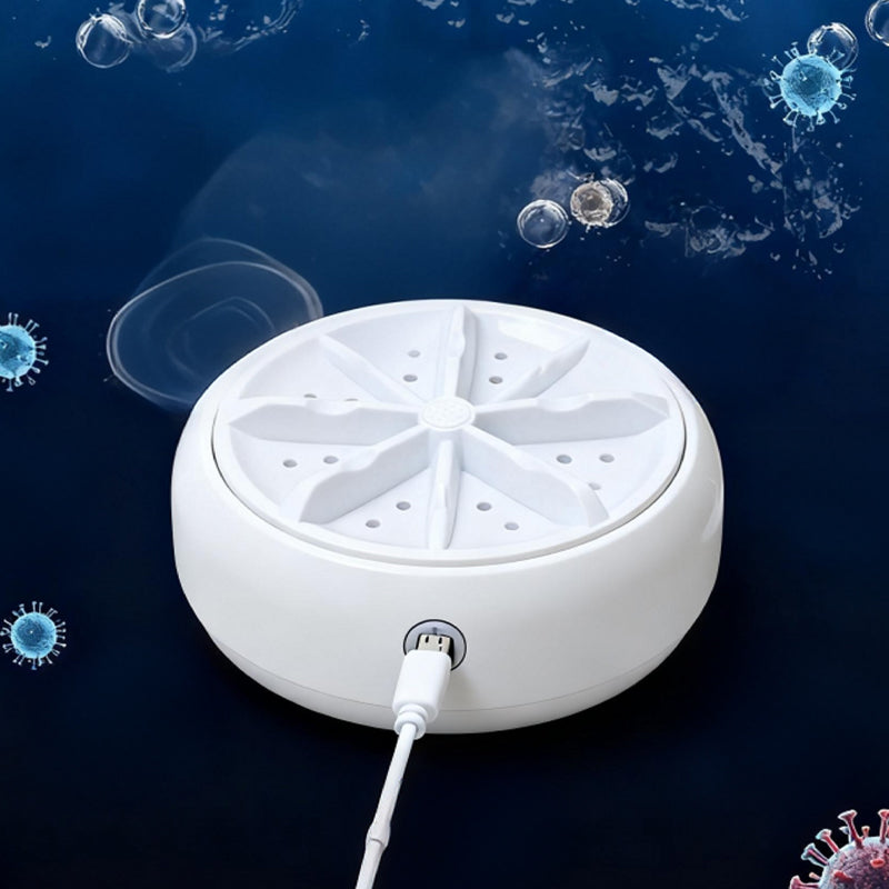 Vegetable Washer – USB Swirl Technology, Waterproof & Compact 10×7cm