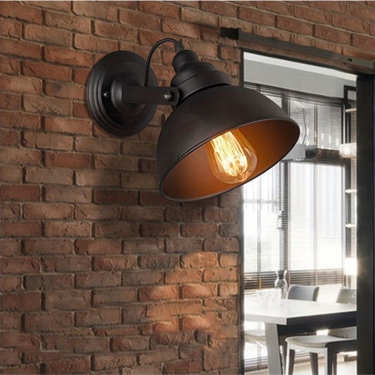 Wall Light – Industrial Vintage Style, Retro Design & Adjustable Metal Sconce