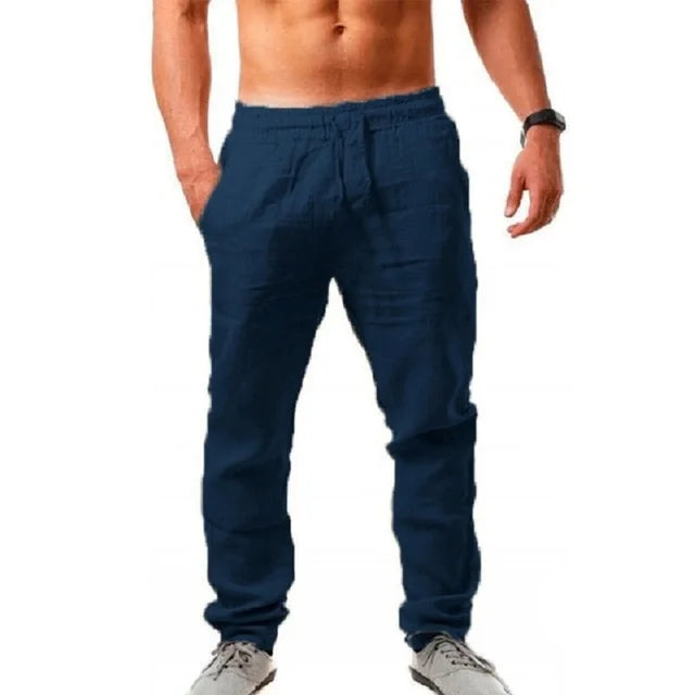 Linen pants - Navy