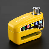 Motorcycle Brake Disc Lock with Alarm – 110 dB Siren, 6mm Pin & Aluminum Alloy