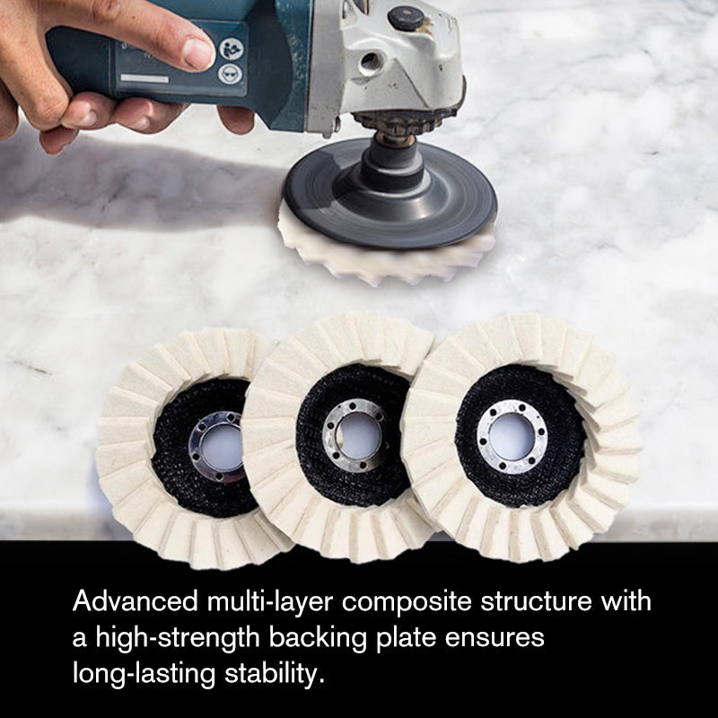 Wool Polishing Pads – 115mm & 125mm, 13,000 RPM for Angle Grinders