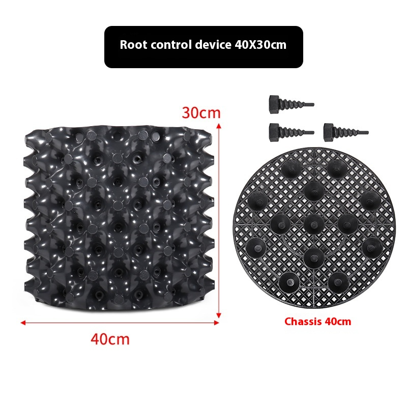 Root Guide System – Weatherproof Black Plastic, 20×20cm & Tool-Free Install