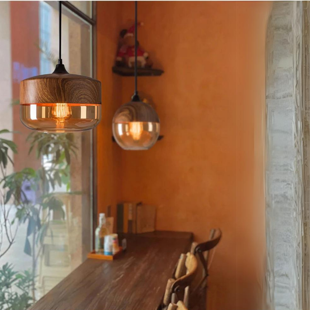 NordLuna – Stylish Scandinavian Wooden Ceiling Lamp