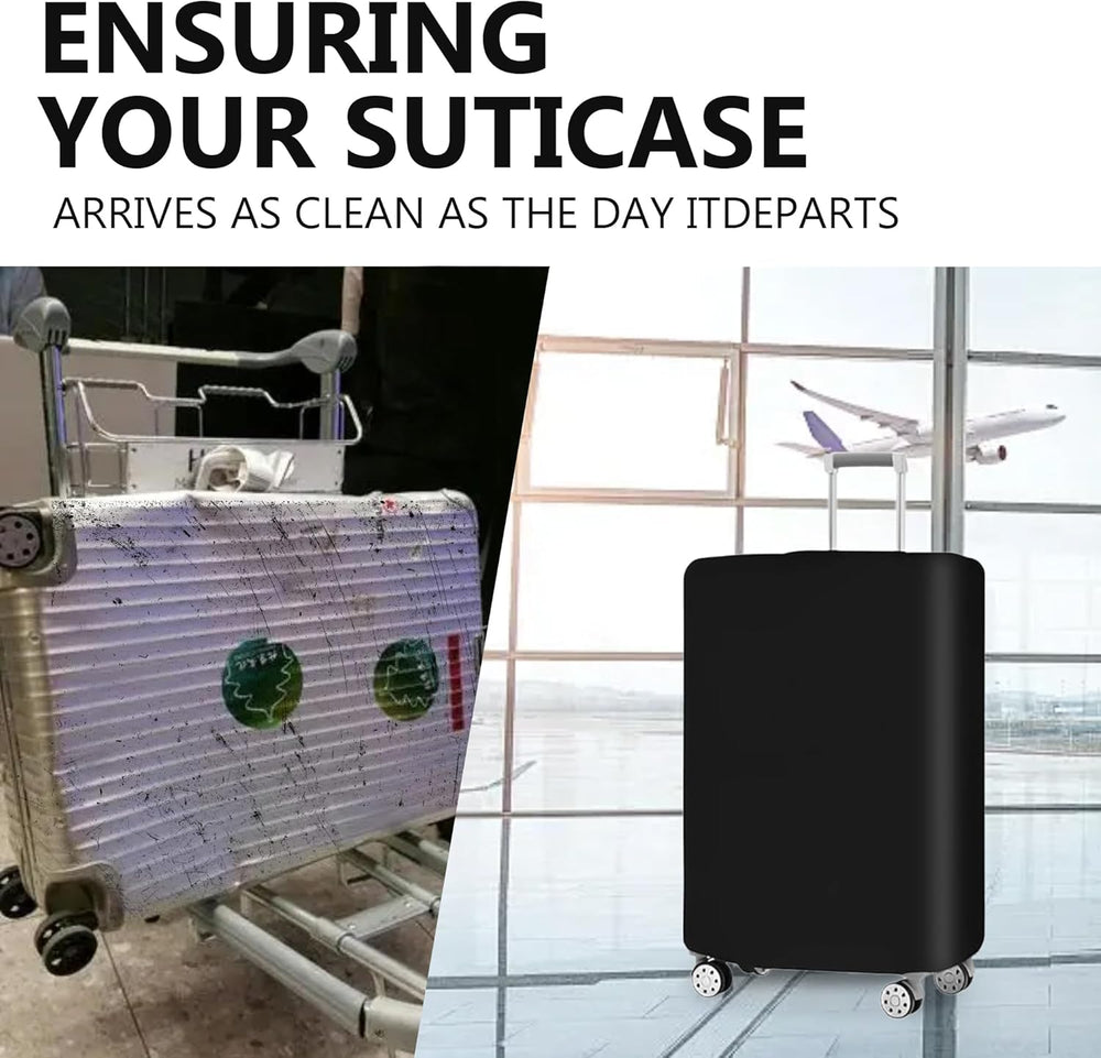 3-Piece Stretchable Luggage Cover Set - Durable Anti-Tear & Dustproof Protection for Travel