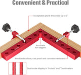 Aluminum Right Angle Clamp Set – 14cm, 90° Alignment & Adjustable Screw