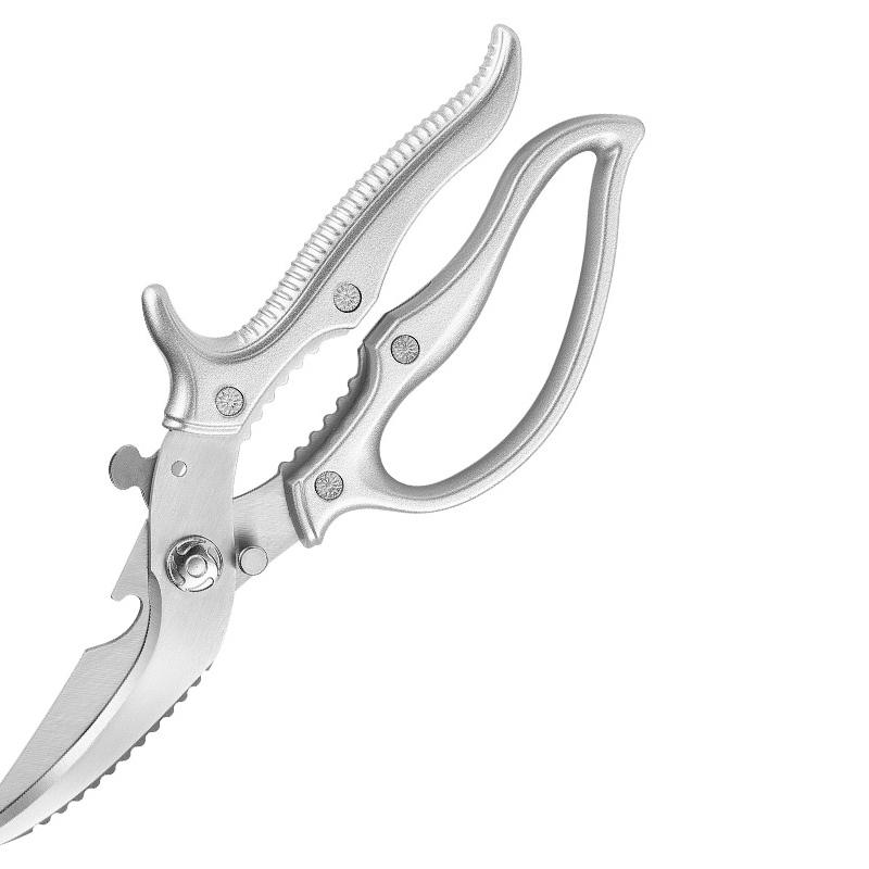 Multifunctional Kitchen Shears – 3Cr13 Stainless Steel, ABS Grip & Safety Lock