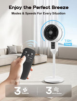 Aerion Adjustable Pedestal Fan with 3D Oscillation