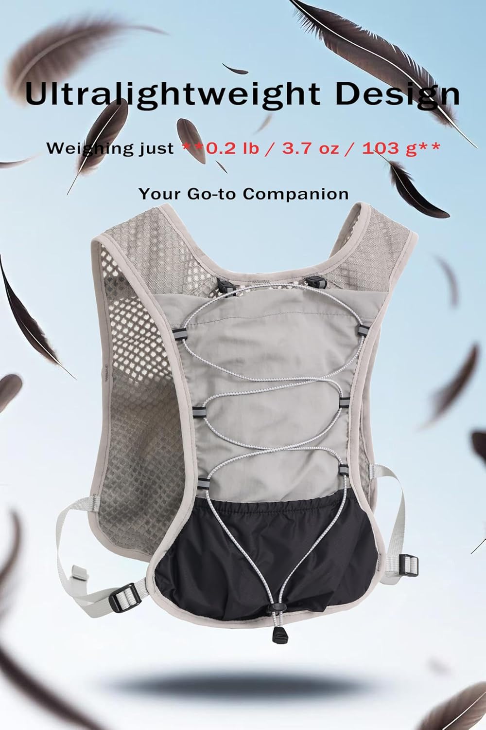 Dravien Ultra-Light Hydration Running Vest with 2L Water Bladder - Perfect for Trail Running, Hiking & Outdoor Activities