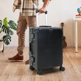 Enhanced Product Title: **Premium Aluminium Frame Carry-On Luggage with TSA Lock & Whisper-Quiet Wheels - Lightweight & Durable Travel Suitcase**