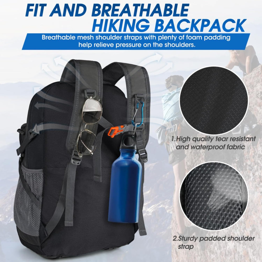 40L Waterproof Hiking & Camping Backpack - Lightweight, Packable & Durable - Ideal for Outdoor Adventures