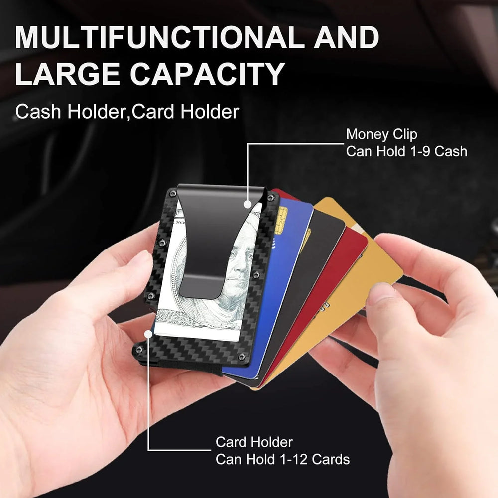 RFID-Schutz Slim Wallet mit Geldclip – Eleganter Kartenhalter für sicheres Aufbewahren