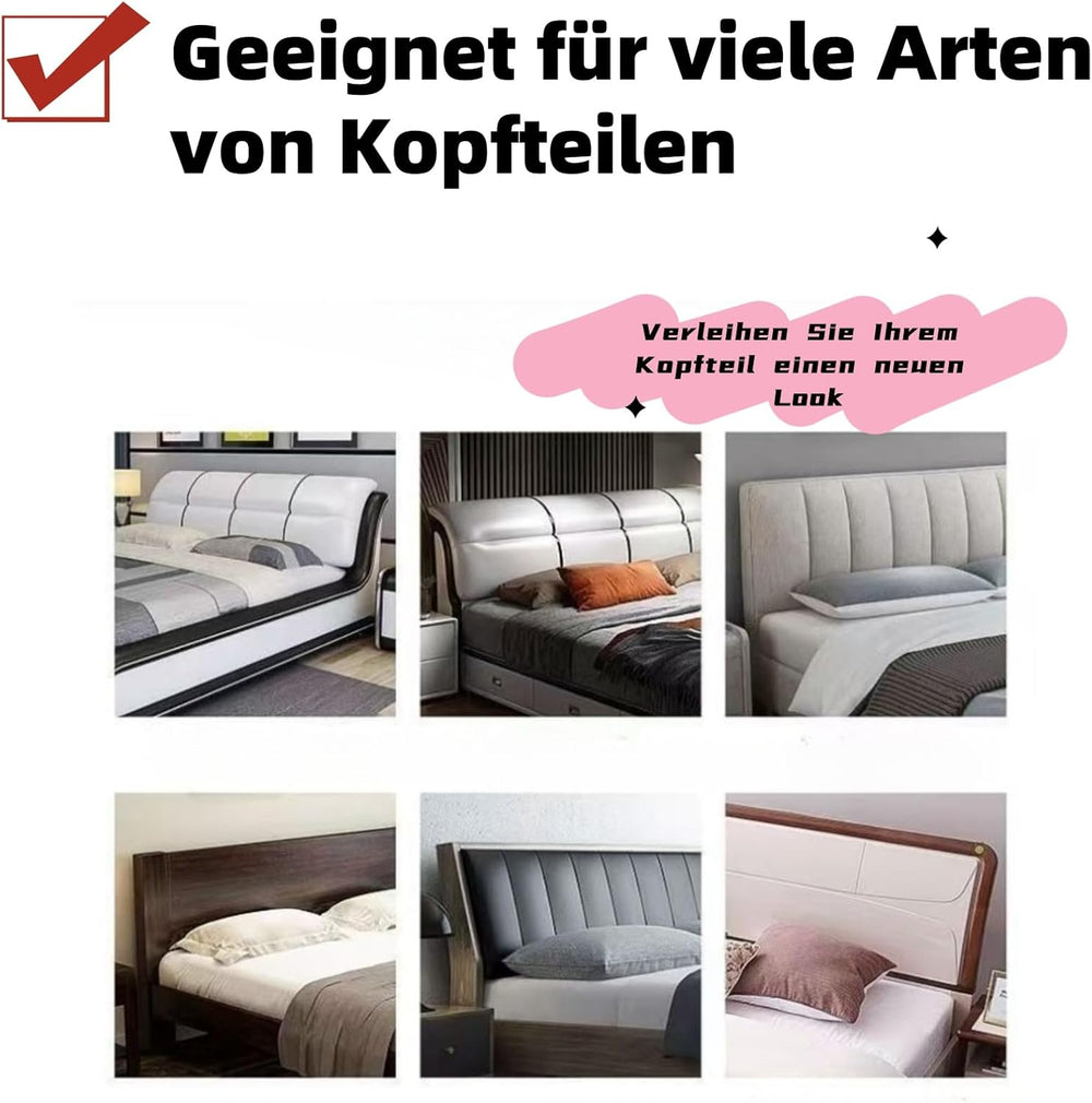 Padded Headboard Slipcover – Soft Cushioned, 120×70 cm & 4 Colors
