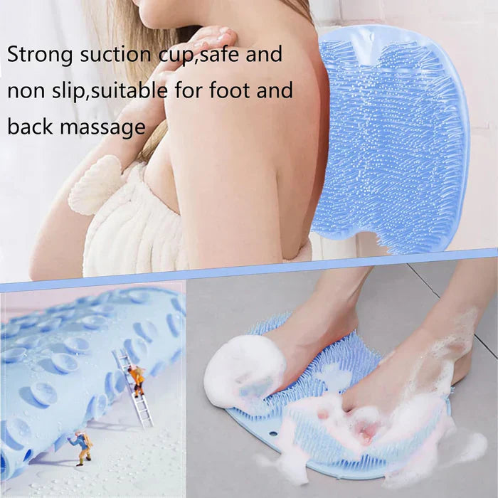 Silicone Foot Scrubber Mat – 1000+ Bristles, 104 Suction Cups & BPA-Free TPR