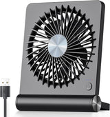 Ultra-Quiet USB Table Fan – Adjustable Angle, 5V, Compact Desk Cooling