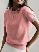 Enhanced Product Title: Leah™ Casual Short Sleeve Top for Women - Stylish and Comfortable Everyday Wear

This optimized title includes relevant keywords for better visibility on Google Shopping while maintaining clarity and appeal for potential customers.