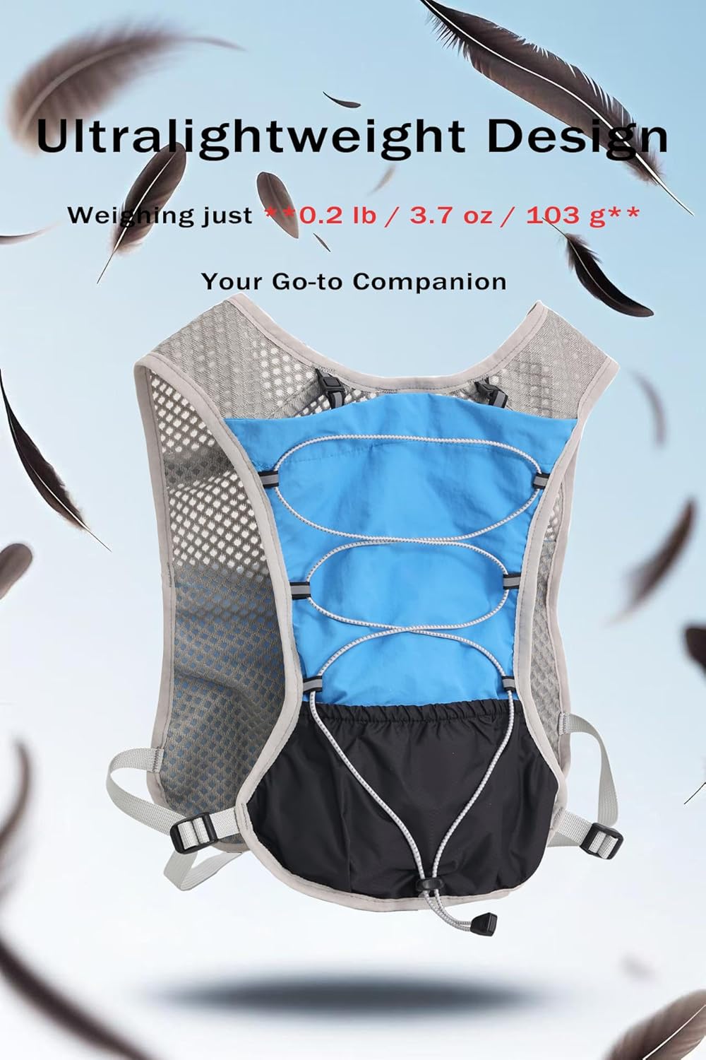 Dravien Ultra-Light Hydration Running Vest with 2L Water Bladder - Perfect for Trail Running, Hiking & Outdoor Activities