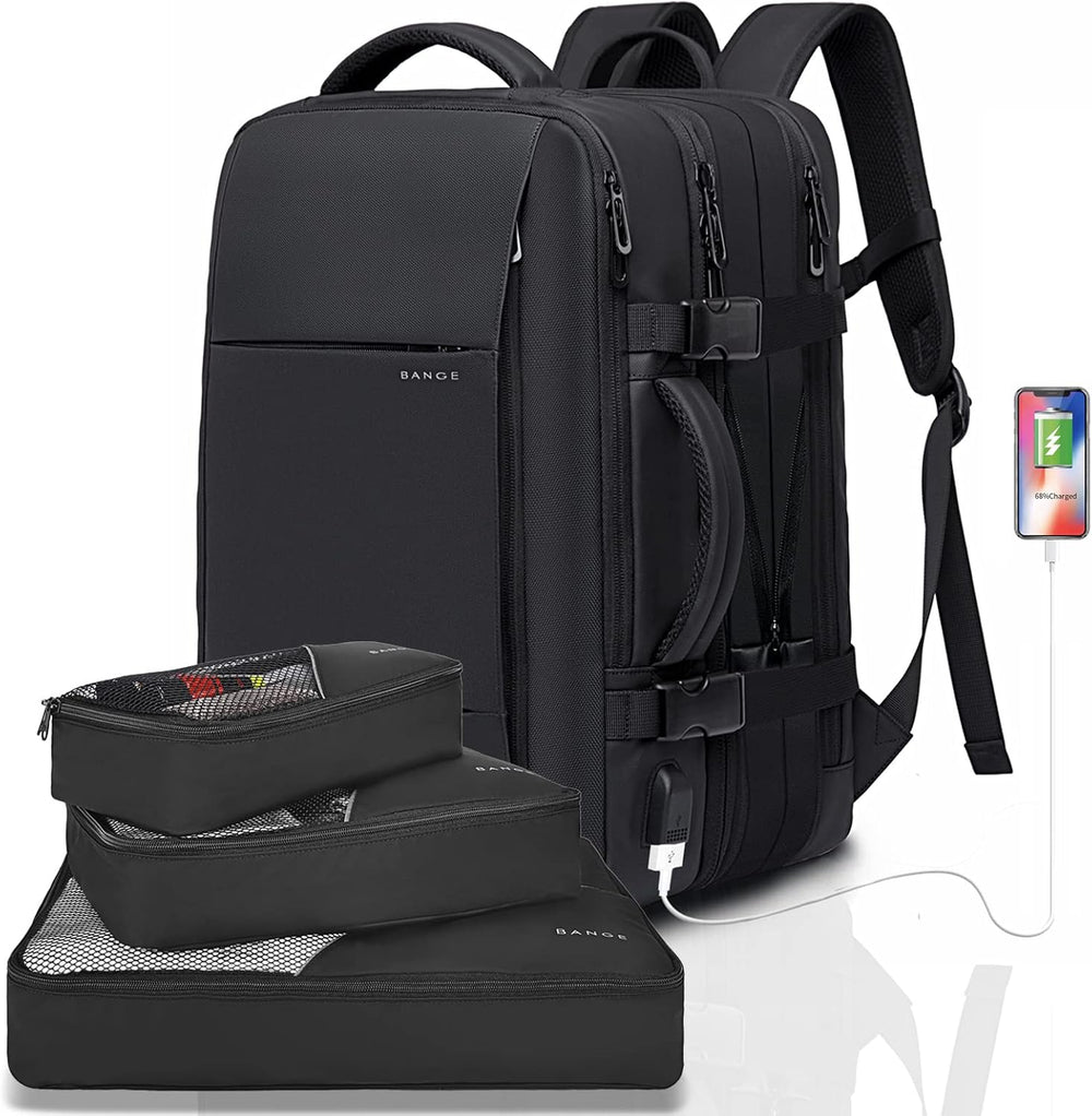 Expandable 26-45L Waterproof Travel Backpack with Laptop Sleeve & Versatile Duffle Carry - Perfect for Hiking, Camping, and Daily Use