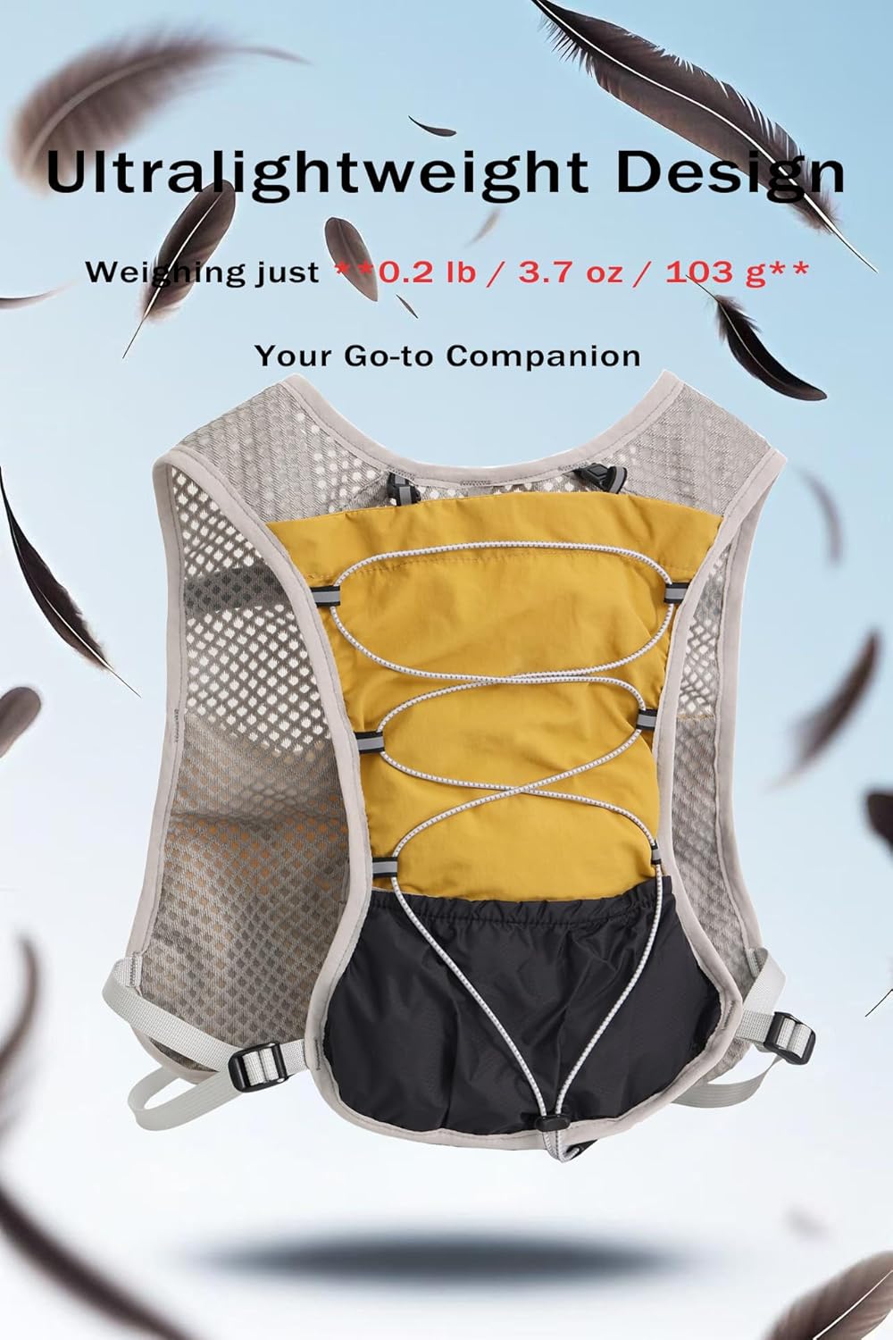 Dravien Ultra-Light Hydration Running Vest with 2L Water Bladder - Perfect for Trail Running, Hiking & Outdoor Activities