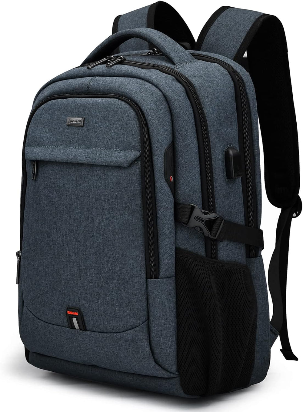 Water-Resistant Travel Laptop Backpack with USB Charging Port & Organized Storage Compartments - Perfect for Commuting & Travel