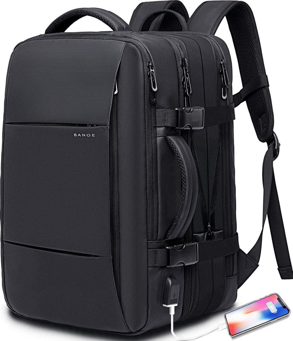 Expandable 26-45L Waterproof Travel Backpack with Laptop Sleeve & Versatile Duffle Carry - Perfect for Hiking, Camping, and Daily Use