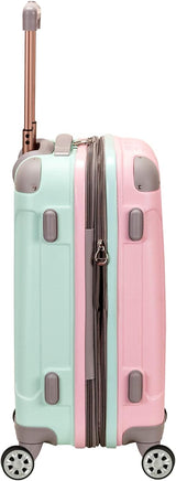 Lightweight Expandable Hardside Carry-On Luggage with Double Spinner Wheels - Cotton Candy Color | Travel-Friendly Design